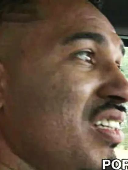 Blue eyed brunette rubs