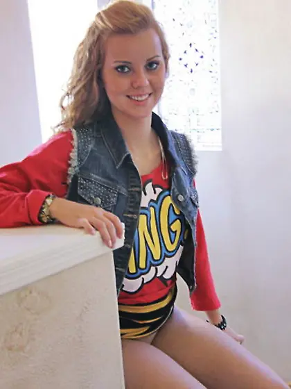 Brazilian cutie Jessie Rogers with lovely ass gets her hairless