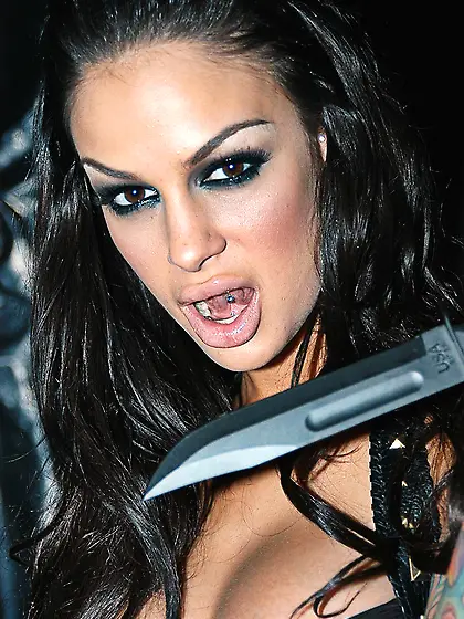 Loads of semen are filling Angelina Valentine???s mouth after th