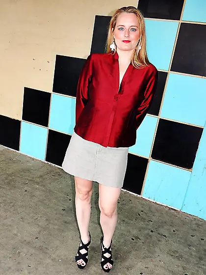 Lusty blonde big tits