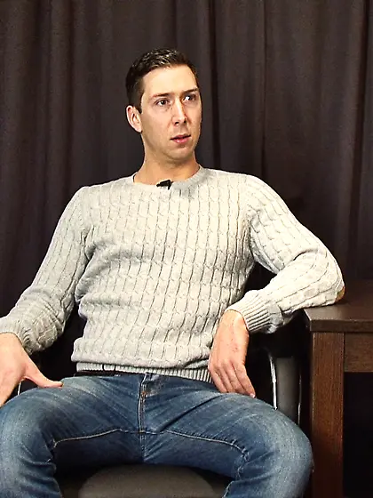 Crazy gay dude masturbating