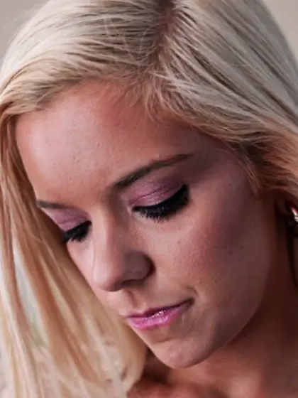 American blonde teen