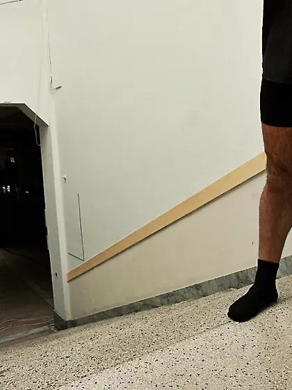 Blond tattooed dude collar