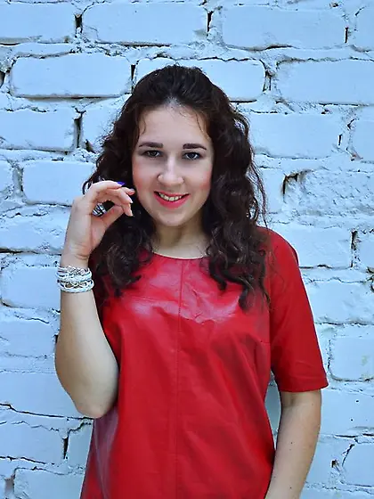 White teen black hair