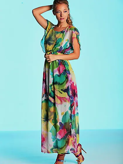 Blonde goddess elegant long