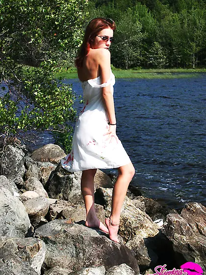 Stunning Serena loves being outdoors and loves taking her clothe