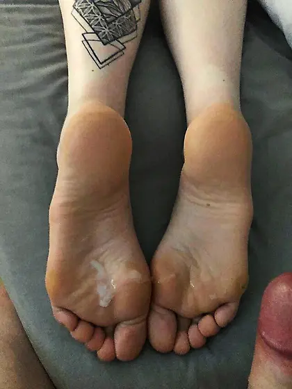 Cum on cute soles