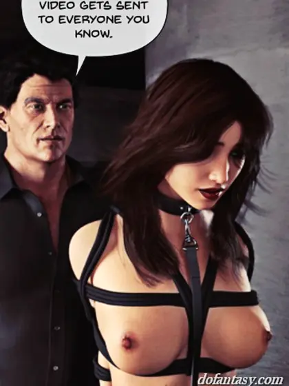 Bound vixen upset throat