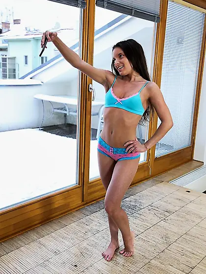 Naughty european teen