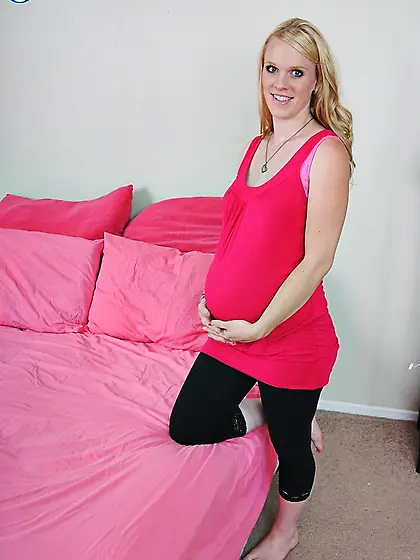 Pregnant blonde epic tits