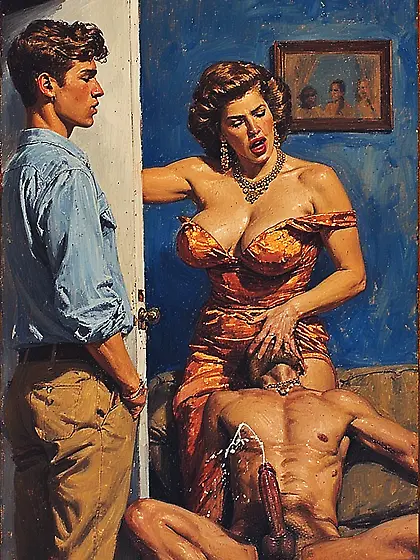 Nasty moms with bbc, paintings