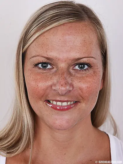 Plump blonde cute eyes