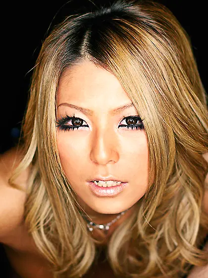 Slutty Asian blond licks cum off her fingers after giving excell