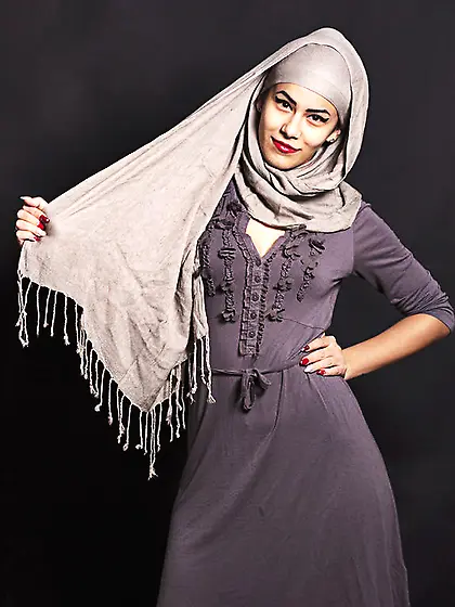 White teen black hair