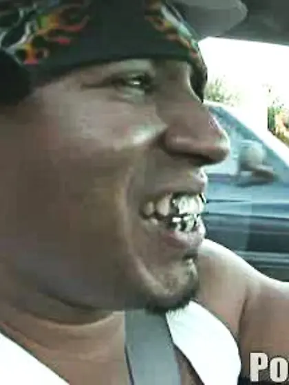 Gripping massive black cock