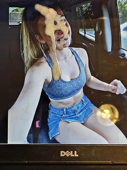 She said she doeant swallow so she wears it now