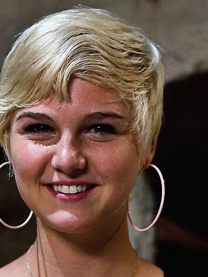 Cute blondes perfect ass