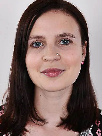 Attractive coquette blue black