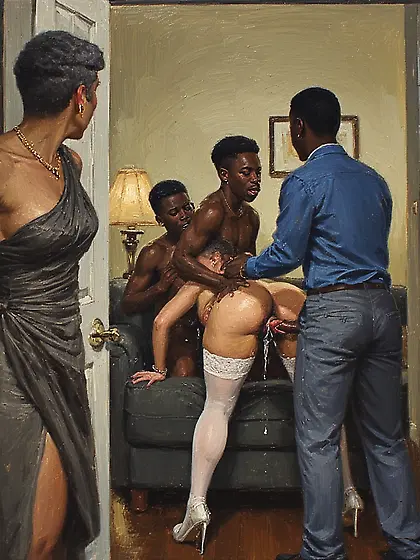 Nasty moms with bbc,  paintings