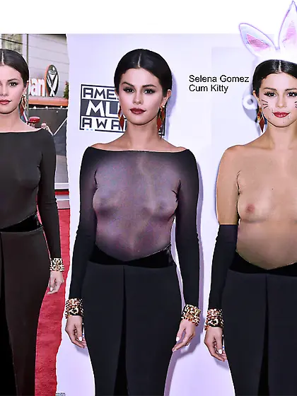 Selena Gomez Real Nude X Ray Sheer No Bra Nip