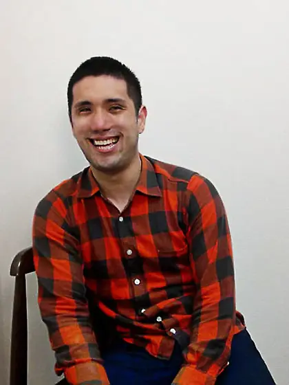 Handsome stud takes red