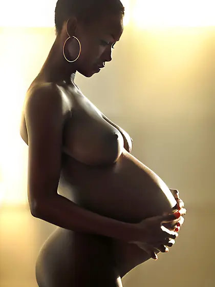 Black/Ebony - GIFs and JPG - Some BDSM and Preggo