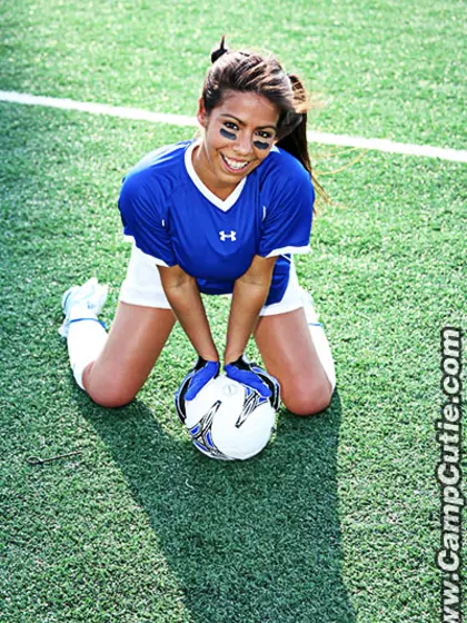Naughty soccer babe pigtails