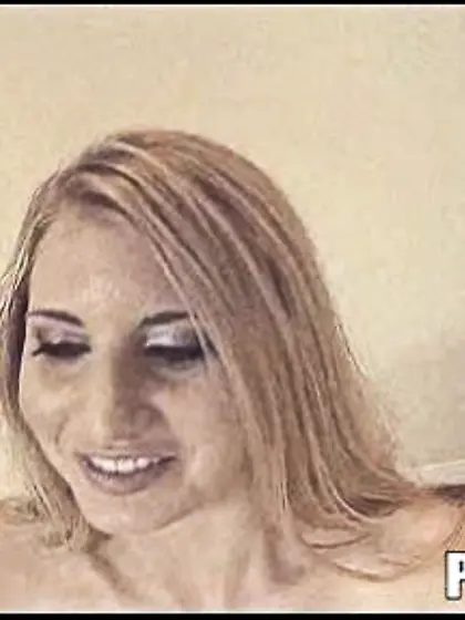 Gritting teeth gazing camera