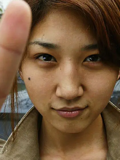 Pretty Asian teenager Hikari Idols is getting spied on camera wh