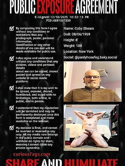 A faggot is submissive to his master