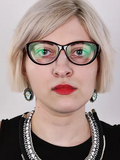 Blonde black dress undies