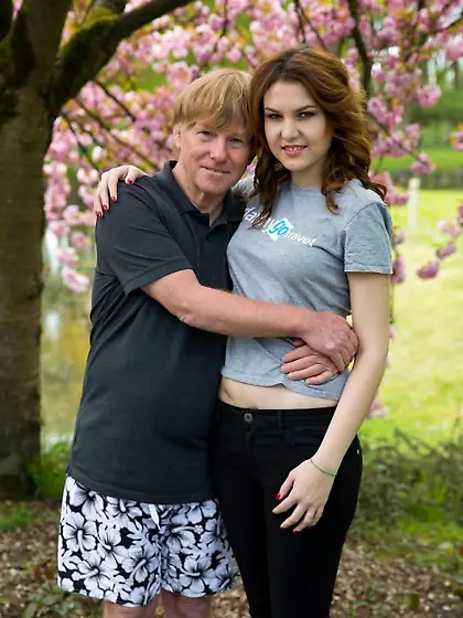 Babe with red hair gives such a boisterous sex to older man that