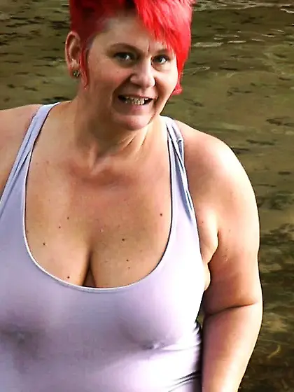 Alone on the lake - First swim in the lake