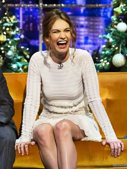 Lily James - Christmas