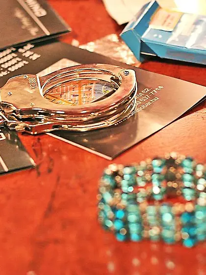 Sophie Moone strips her sexy white lingerie off and shows us her