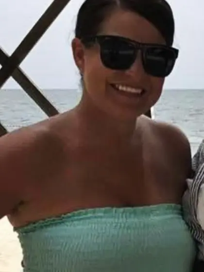 Neely on Texas beach