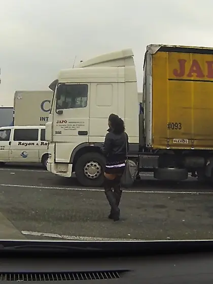 Hottest long-legged brunette stockings