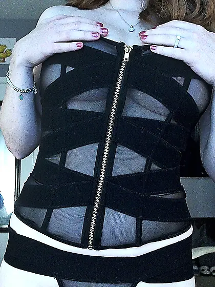 Horny big titted chick Lucy OHara is downing her nice moist puss