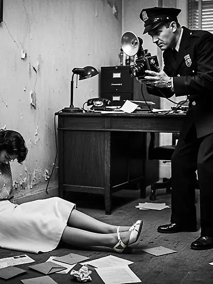 Film Noir Crime Scene