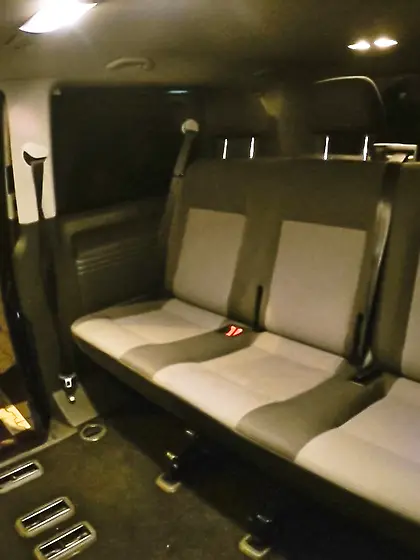 Tipsy PD Sandra coached into wild backseat three-way