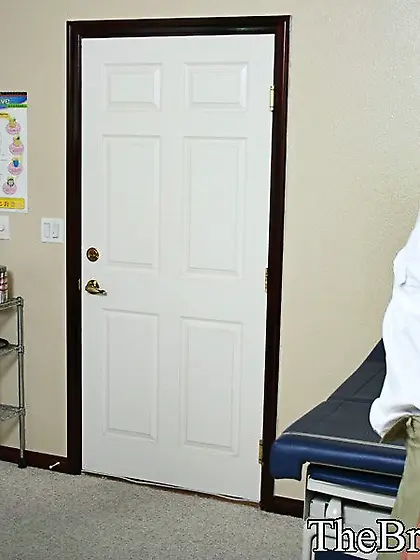 Rachel Roxxx in a sexy nurse outfit gets her wet cunt fucked and