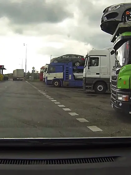 Leggy big-tit prostitute leather