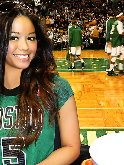 Sweet asian teen eager