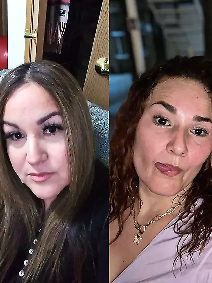 Mom(L)/ Aunt(R).  Which bitch has the bigger ass?