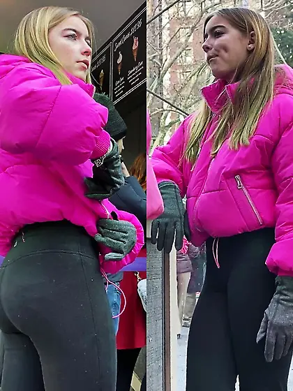 candid leggings collage