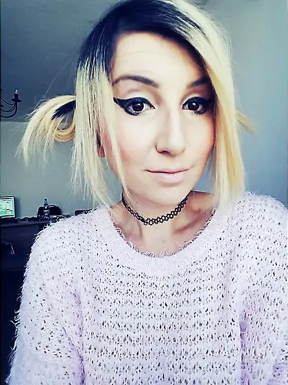 Teen tiny tits strap on