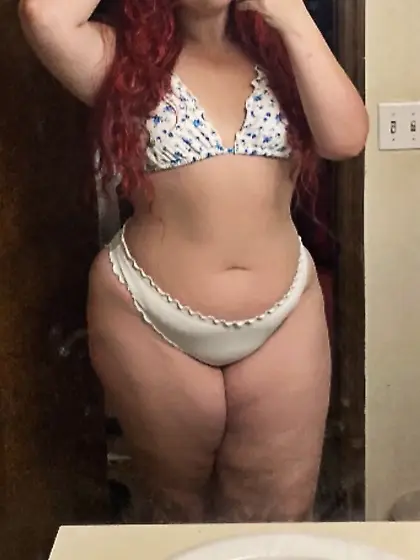 Bbw bikini mirror