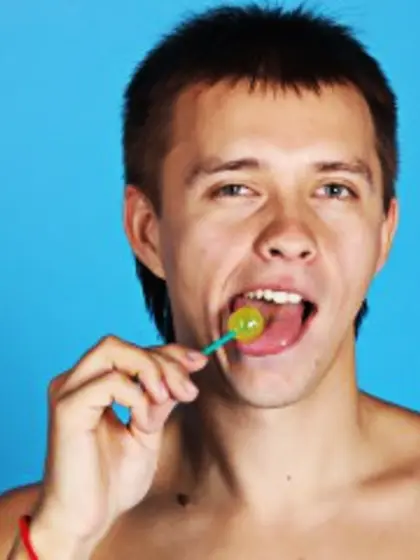 Brunette shaman perform close