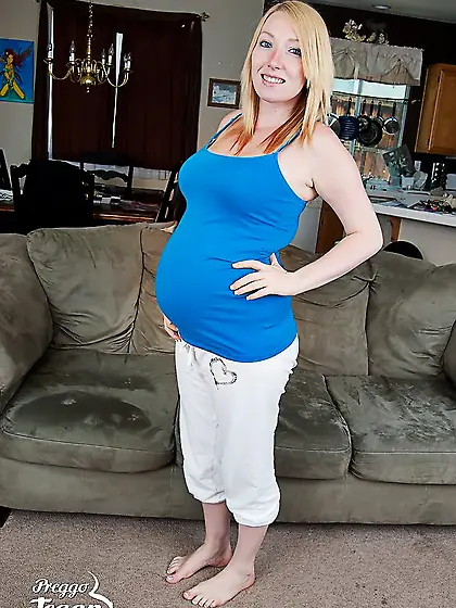 Tegan is playing with a dildo