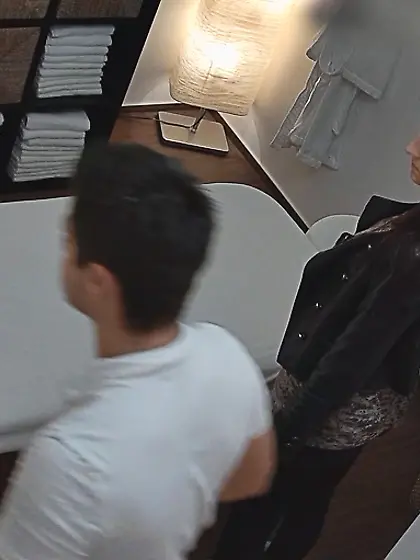 Stunning model leather jacket